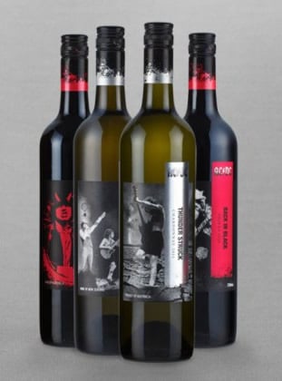 Garrafa de vinho da banda AC/DC