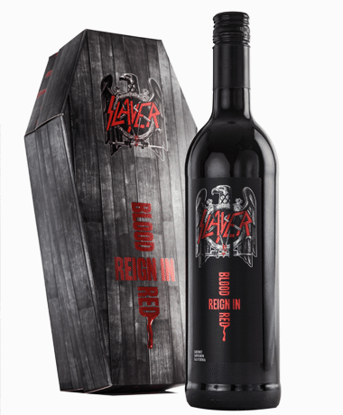 Garrafa de vinho da banda Slayer