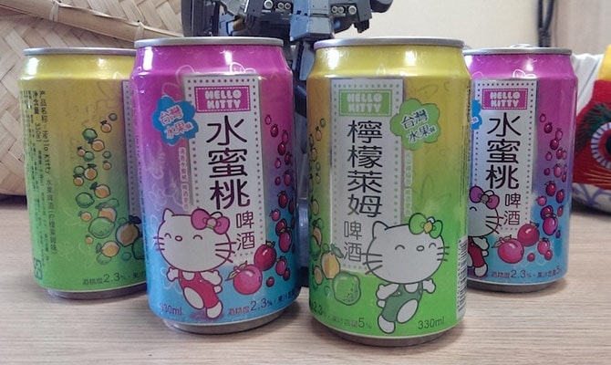 Cerveja da Hello Kitty