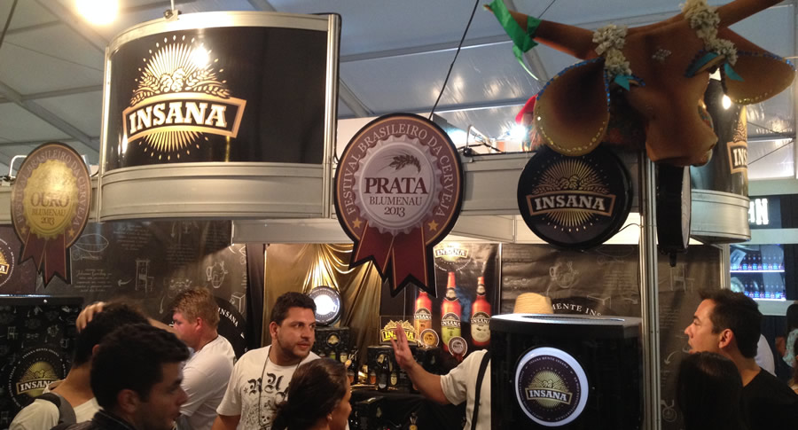 Stand da Cervejaria Insana no Mondial de La Bière 2013