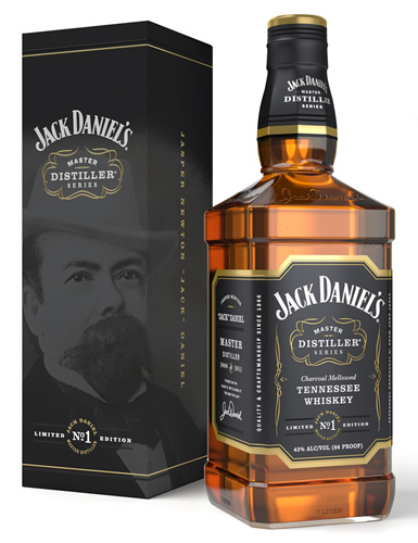 Garrafa e caixa do Jack Daniel's Master Distiller #1