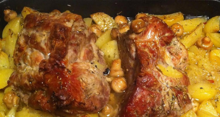 Thumb do artigo Paleta Suína com cogumelos ao vinho