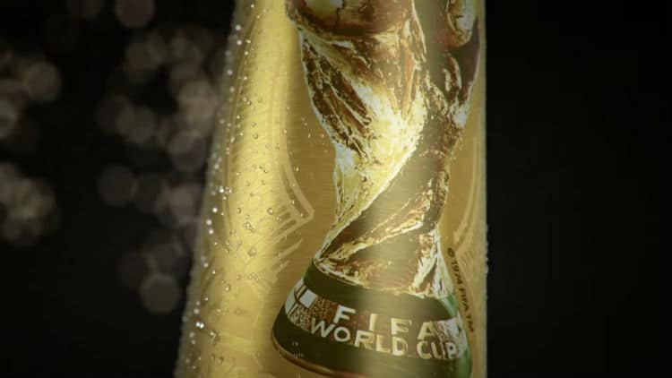 Garrafa especial da Copa da Budweiser