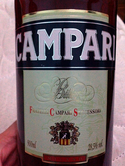 Garrafa de Campari