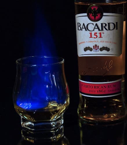 Garrafa do Rum Bacardi
