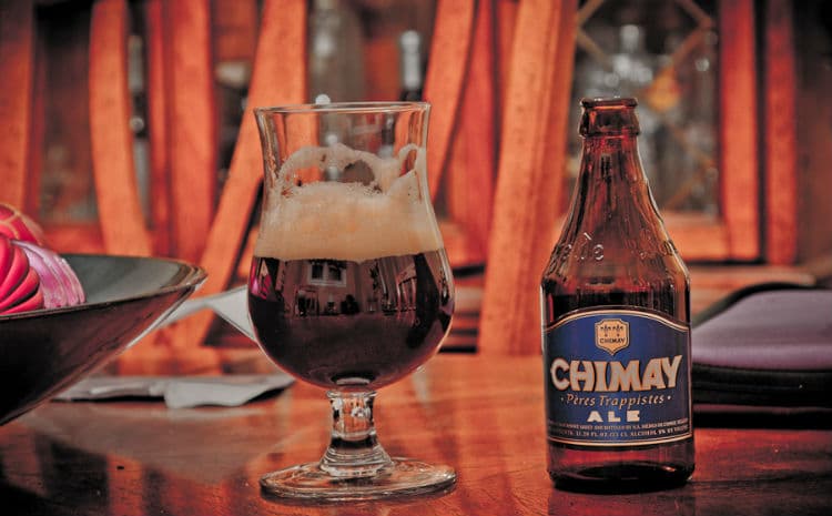 Garrafa da cerveja Chimay Blue