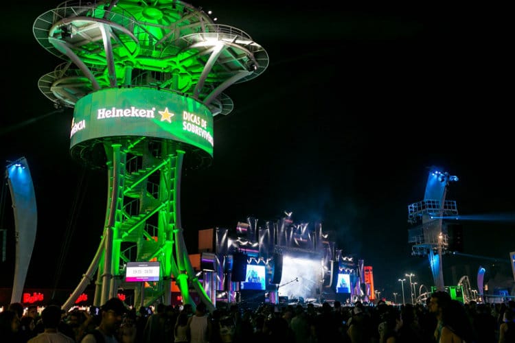 tirolesa da heineken no Rock in Rio