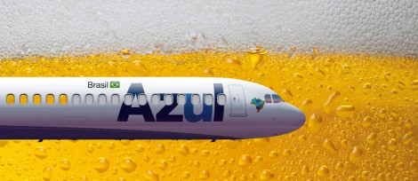 aviao cerveja azul