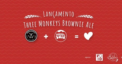 Lançamento da cerveja da Three Monkeys e Brownie do Luiz