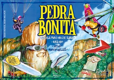 Rótulo Pedra Bonita Beer Toon na Village Art Beer