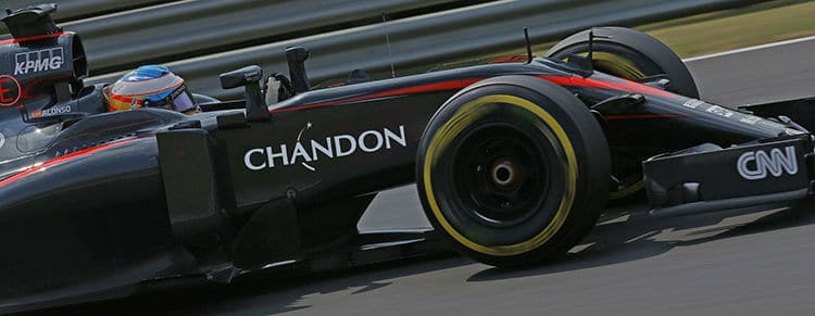 Carro oficial da Chandon e McLaren
