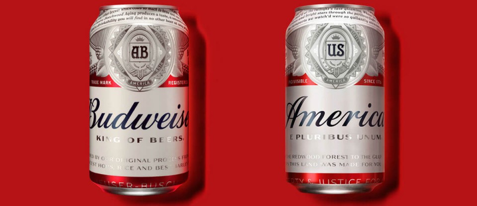Rredesign Budweiser agora é America