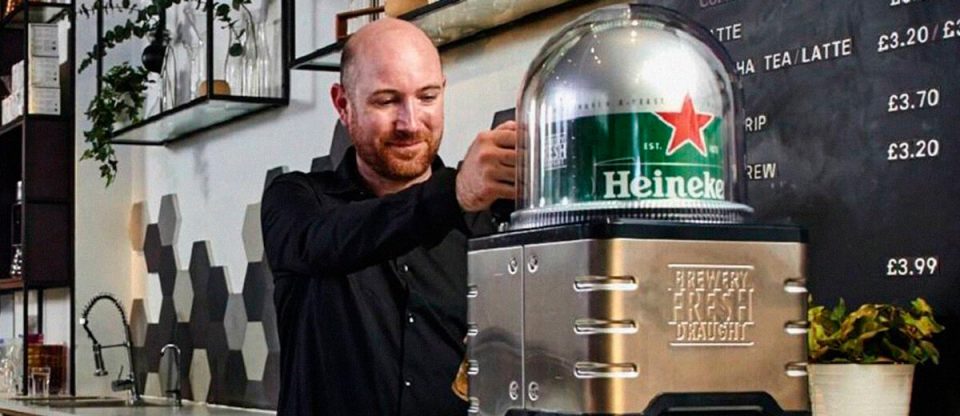 Nespresso da Heineken funcionando