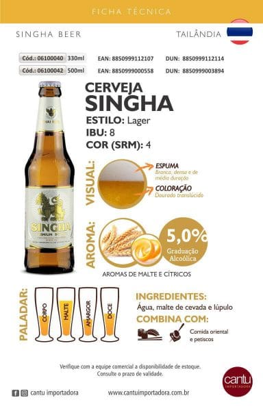 Cerveja Singha Beer