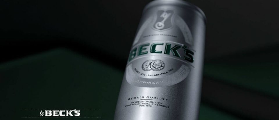 becks latinha de taça de alumínio que nem champagne