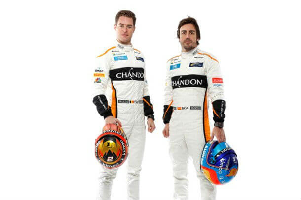 McLaren e Chandon e pilotos