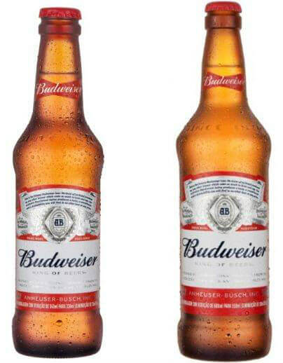 embalagem de material reciclado da Budweiser